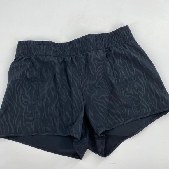 Marika Running Shorts with Panty Activewear Animal Zebra Print L Black - Picture 1 of 9